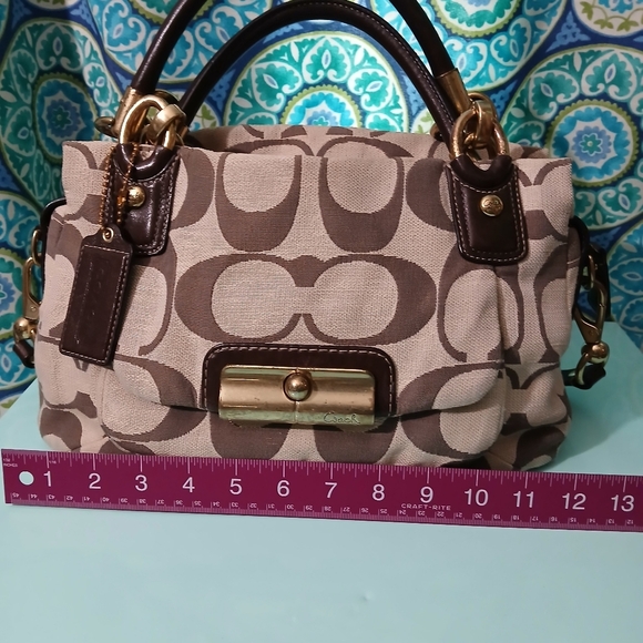 Coach Shoulder Bag - Kristin with Signature Monogram - Picture 6 of 13